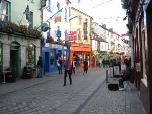 Centre-ville de Galway, ville du musée de la bague de Claddagh, Irlande