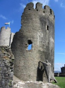  Château de Caerphilly,  Angleterre ou Pays de Galles